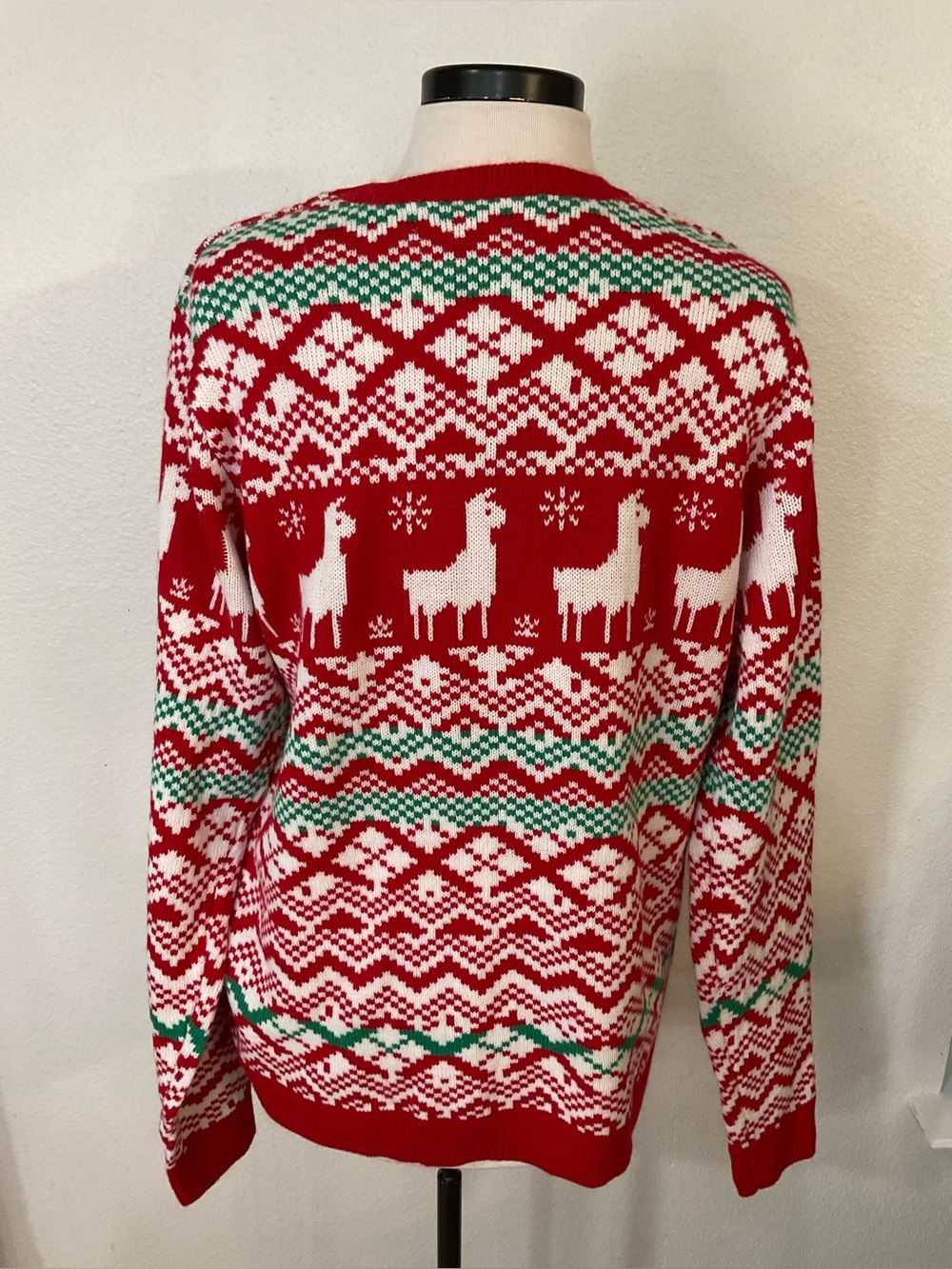 Jolly Sweaters Ugly Christmas Sweaters Llama Santa Women’s L/G - Picture 3 of 6